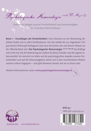 Numerologia psicologica - Volume 1 1 LIBRO Psiconumerologia 1 Copertina posteriore