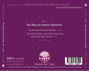 Der Weg zur inneren Harmonie 1 CD 1: Der Weg zur inneren Harmonie - Rückseite