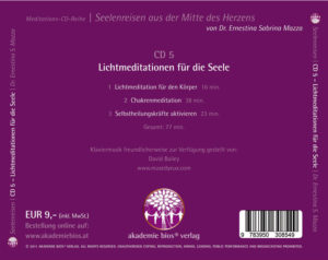 Light meditations for the soul 1 CD 5: Light meditations for the soul - back side